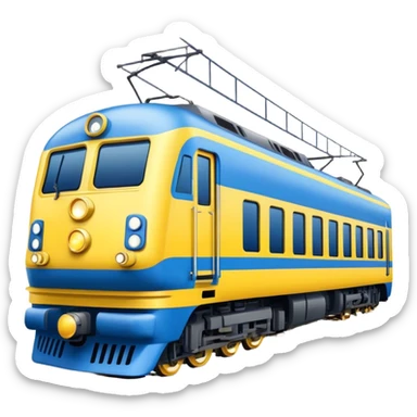 Passenger Train - New Intercity Fleet (Mariyung) (Model Year: 2023) (Iconic Colour: Blue and yellow) sticker