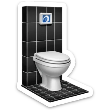 piblic toilet sticker