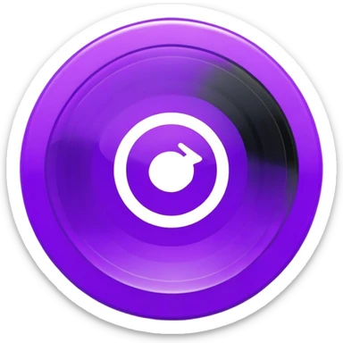 record vinyl purple sticker