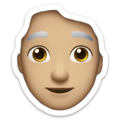 Lever les yeux au ciel en rigolant sticker