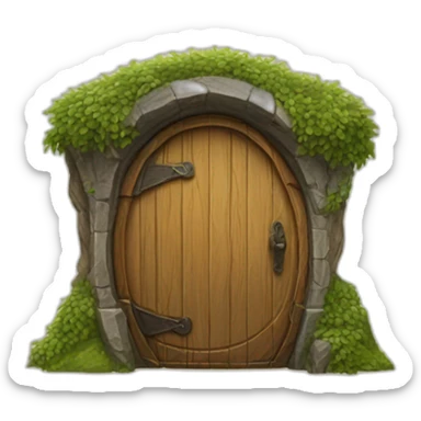 hobbit door sticker