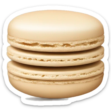 beige macaron sticker