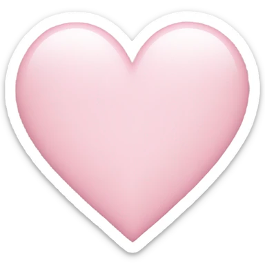 Light pink heart  sticker