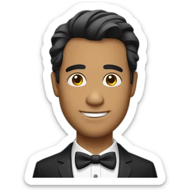 popular guy tux sticker