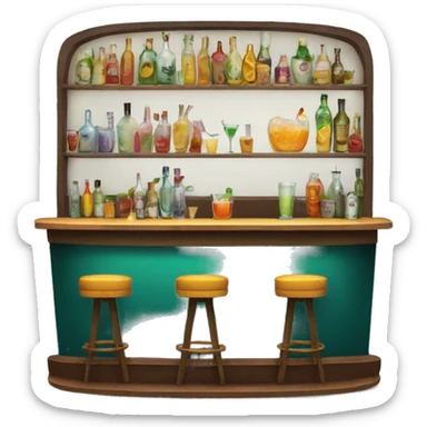 Cocktail bar sticker