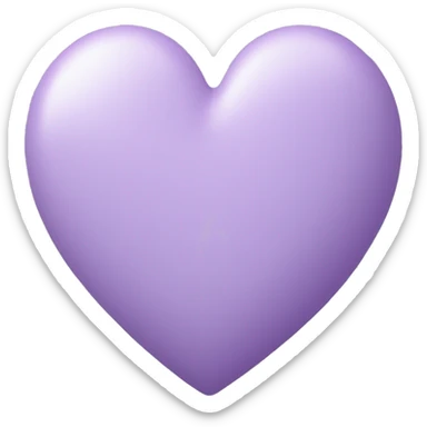 Pastel purple heart sticker