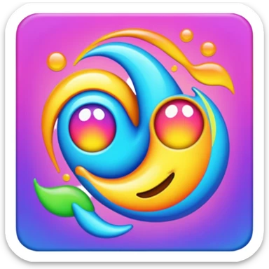 make the word "weird" with a weird and colourful font  sticker