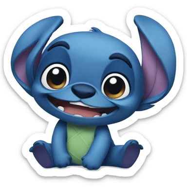 Stitch qui dort sticker