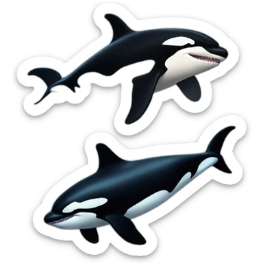 Killer whales sticker
