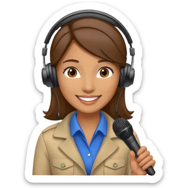 Tour Guide woman sticker