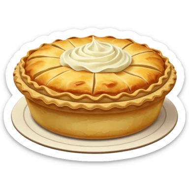 pie with mashed potato sticker