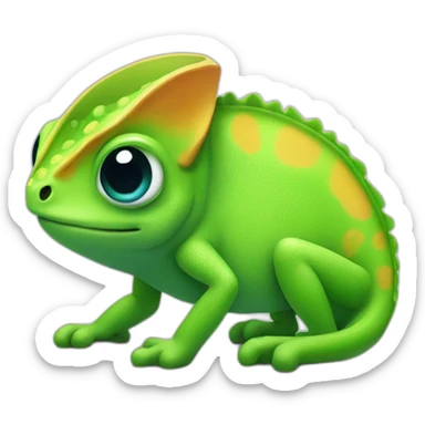 Cute little Chameleon sticker