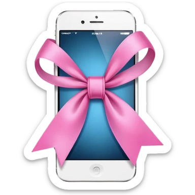 Laço rosa iPhone  sticker