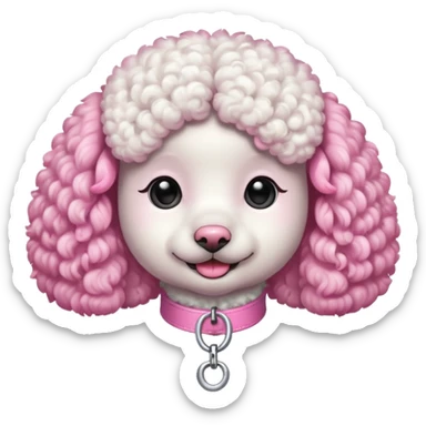 Poodle Rosa sticker