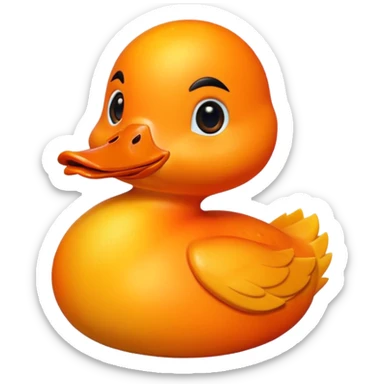 A animated mango duck sticker