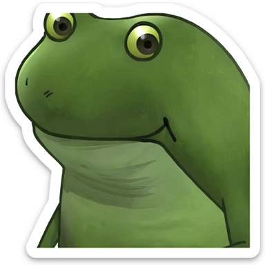 Frog sticker