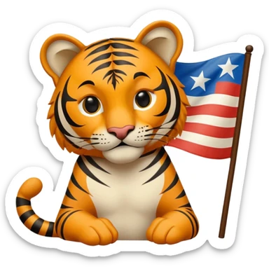 Quiero un tigre mezclado con la bandera cubana. Porque no apodan el tiger y soy de cuba. 
Quiero un tigre asi cubano pero con unos audífonos de dj, además un tigre fuerte y con cara de tigre agresivo bueno eso no. Mejor un tigre feroz con una audífonos de dj o una mesa de dj sticker