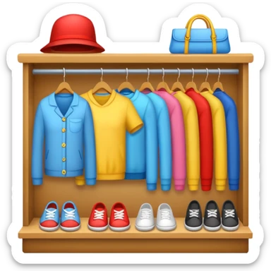 clothing store sticker