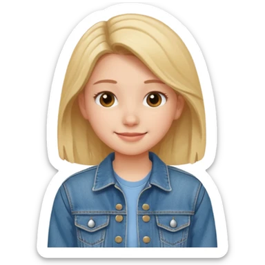 Tête jolie femme ado Real  sticker