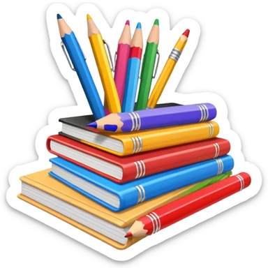 school supplies sticker