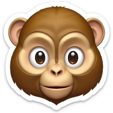 monkey moving at high speed warp speed so that hes blurry sticker