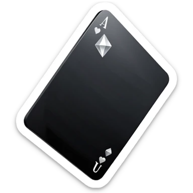 3d diamond shape matte black. diamond shape like on a playing card sticker