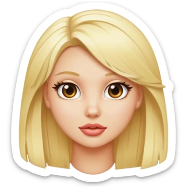blonde bimbo sticker
