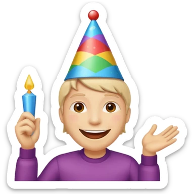 Happy Birthday Hat sticker