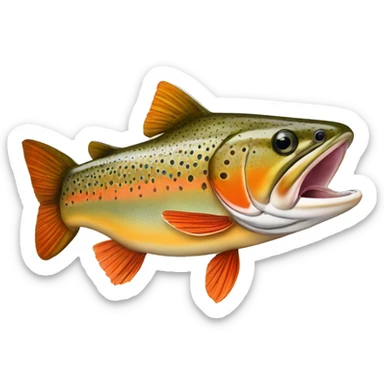 Cutthroat trout sticker