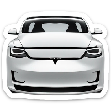 Tesla logo black sticker