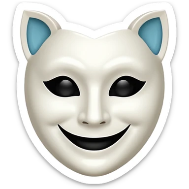 Theater mask sticker