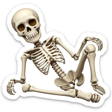 Skeleton lay  sticker
