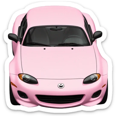 Miata Mazda mx5 baby pink  sticker