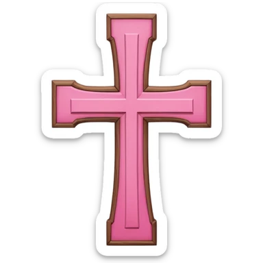 pink cross sticker