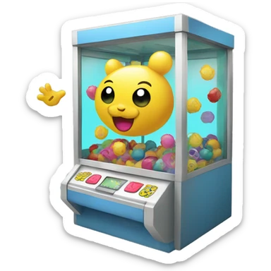 claw machine sticker