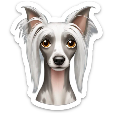 Chinese Crested Dog sticker