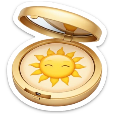 sun pact whit powder sticker
