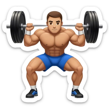 powerlifter bent over row sticker