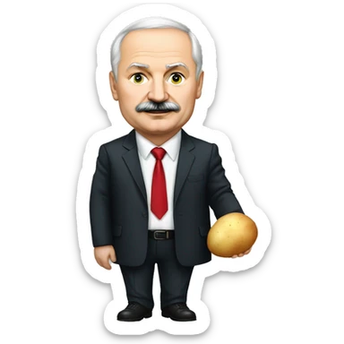lukashenko with potato sticker