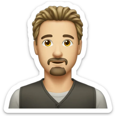 polish-man-with-goatee-long-bangs sticker