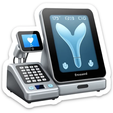 ultrasound machine system - large new more sticker