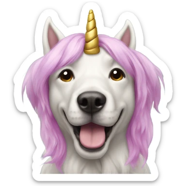 Dog unicorn  sticker