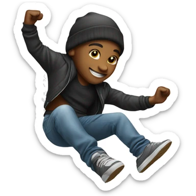 a break dancer sticker