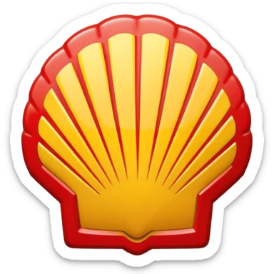 Shell logo gasoline sticker