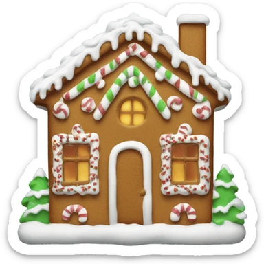 gingerbread house sticker