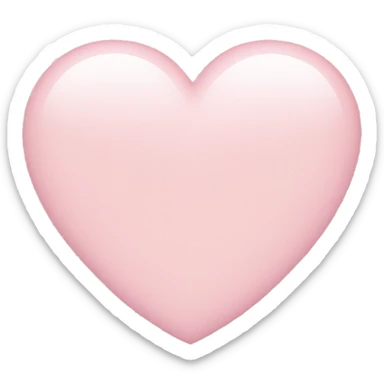 light pink heart sticker