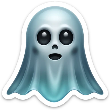 Dead ghost, black sticker