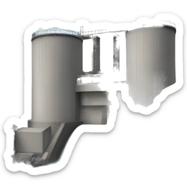 hydroelectric power station sticker