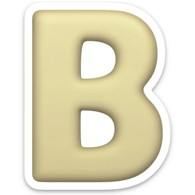 a child spelling the letter B sticker