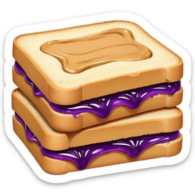 peanut butter & jelly sandwich  sticker